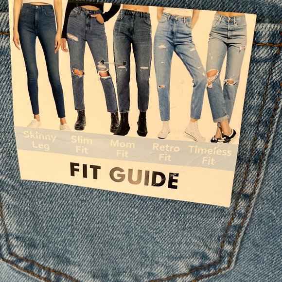 S.O.N.G. Song Denim Half & Half NWT Timeless Fit Straight Ankle Fit Size 5 - Picture 7 of 10